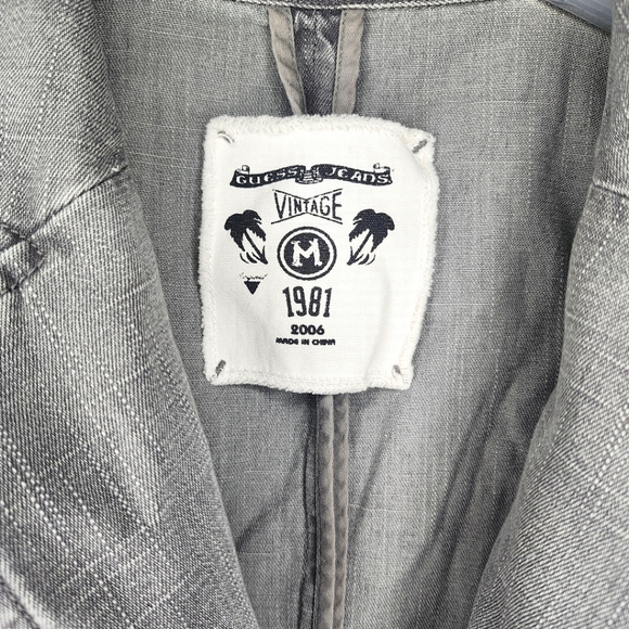 GUESS VINTAGE 06 Gray Blazer - Medium - Picture 9 of 10